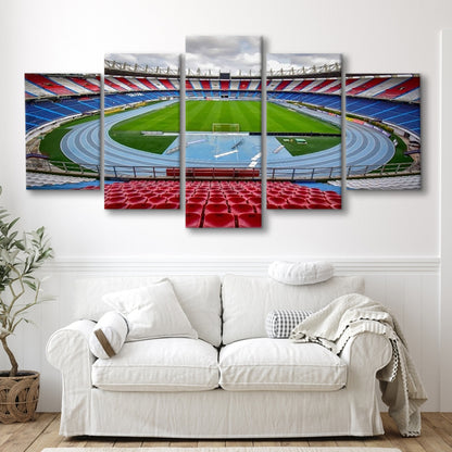 Estadio Metropolitano Stadium, Stadium Canvas, Sport Art, Gift for him, 5 Panel, Large Canvas, Canvas Print Wall Art