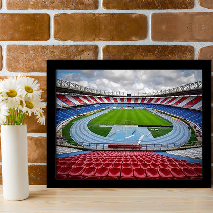 Estadio Metropolitano Stadium, Stadium Canvas, Sport Art, Gift for him, Framed Art Print Wall Decor, Picture Framed