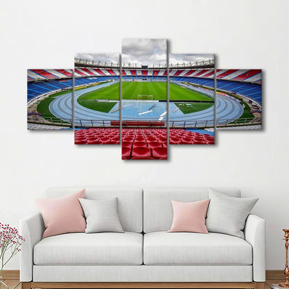 Estadio Metropolitano Stadium, Stadium Canvas, Sport Art, Gift for him, 5 Panel, Large Canvas, Canvas Print Wall Art