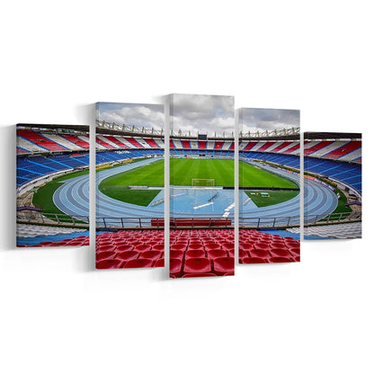 Estadio Metropolitano Stadium, Stadium Canvas, Sport Art, Gift for him, 5 Panel, Large Canvas, Canvas Print Wall Art