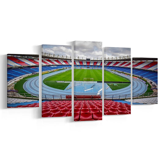 Estadio Metropolitano Stadium, Stadium Canvas, Sport Art, Gift for him, 5 Panel, Large Canvas, Canvas Print Wall Art