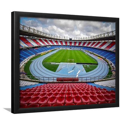 Estadio Metropolitano Stadium, Stadium Canvas, Sport Art, Gift for him, Framed Art Print Wall Decor, Picture Framed