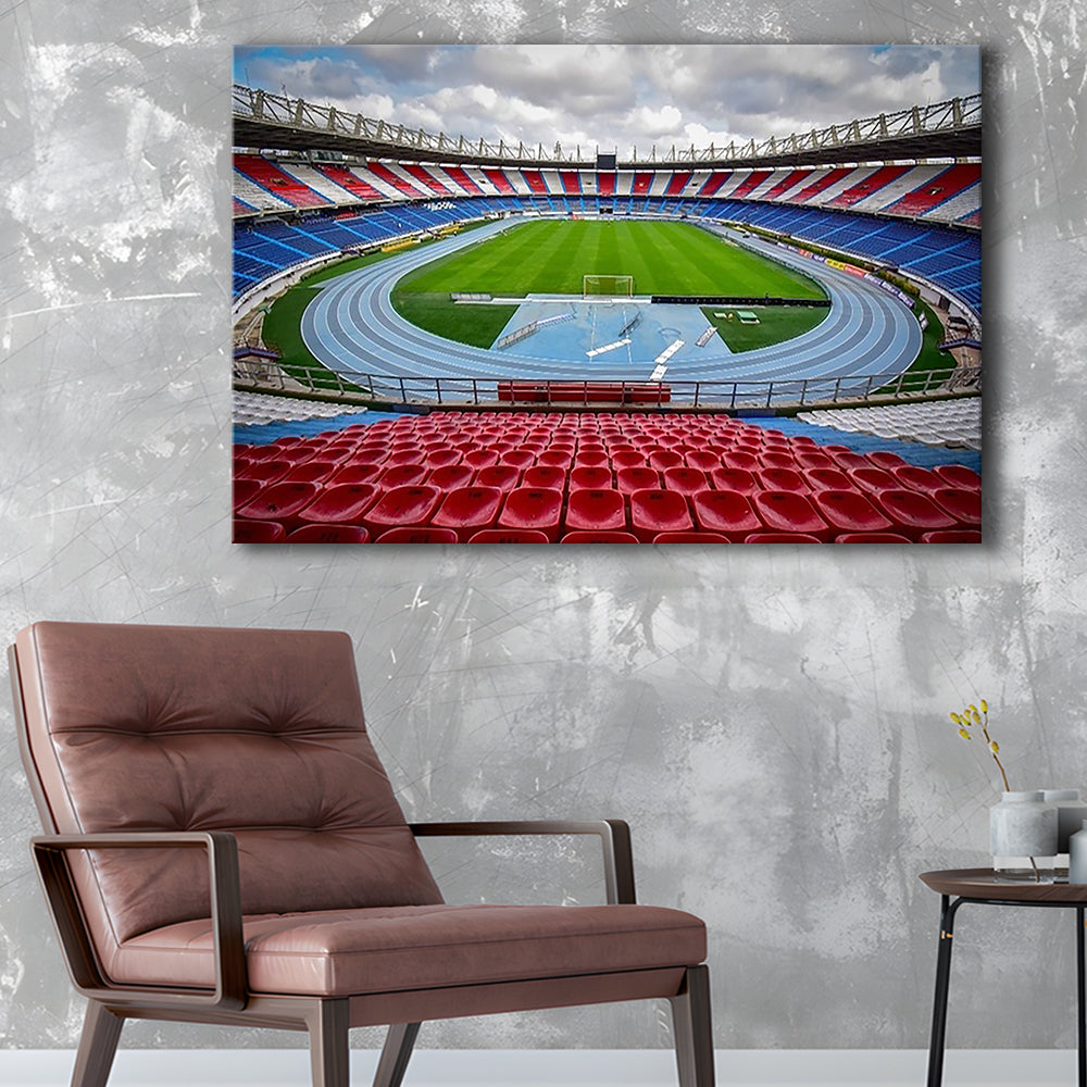 Estadio Metropolitano Stadium, Stadium Canvas, Sport Art, Gift for him, Man Cave Decor, Art Print, Canvas Print Wall Art