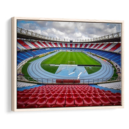 Estadio Metropolitano Stadium, Stadium Canvas, Sport Art, Framed Canvas Print Wall Art, Floating Frame