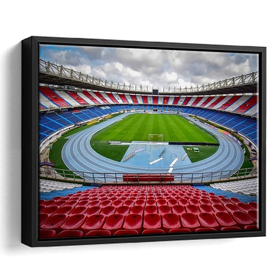 Estadio Metropolitano Stadium, Stadium Canvas, Sport Art, Framed Canvas Print Wall Art, Floating Frame