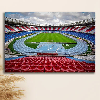 Estadio Metropolitano Stadium, Stadium Canvas, Sport Art, Gift for him, Man Cave Decor, Art Print, Canvas Print Wall Art