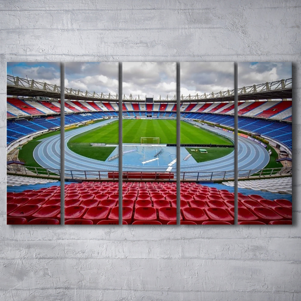 Estadio Metropolitano Stadium, Stadium Canvas, Sport Art, 5 Panel B, Extra Large Canvas, Canvas Print Wall Art