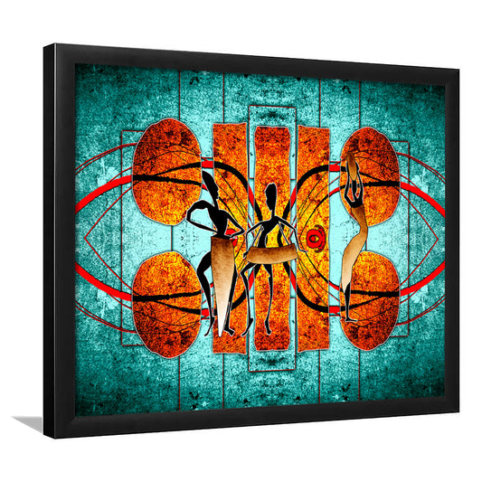Ethnic canvas print African African Ethnic wall decor African, Framed Art Print Wall Decor, Picture Framed