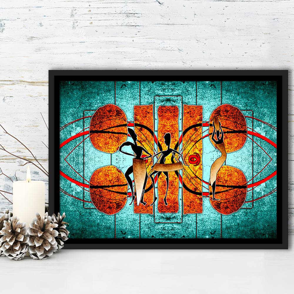 Ethnic Canvas Print African African Ethnic Wall Decor African, Framed Canvas Print Wall Art, Floating Frame
