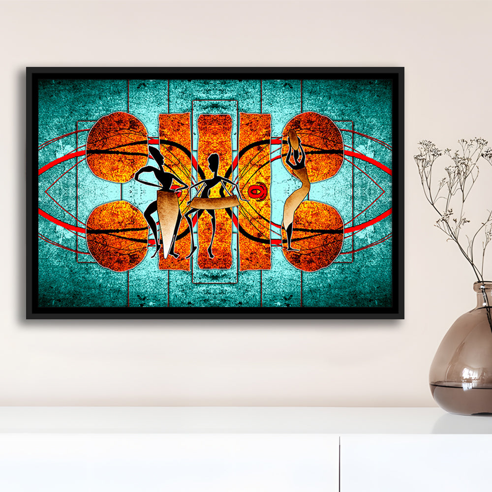 Ethnic Canvas Print African African Ethnic Wall Decor African, Framed Canvas Print Wall Art, Floating Frame