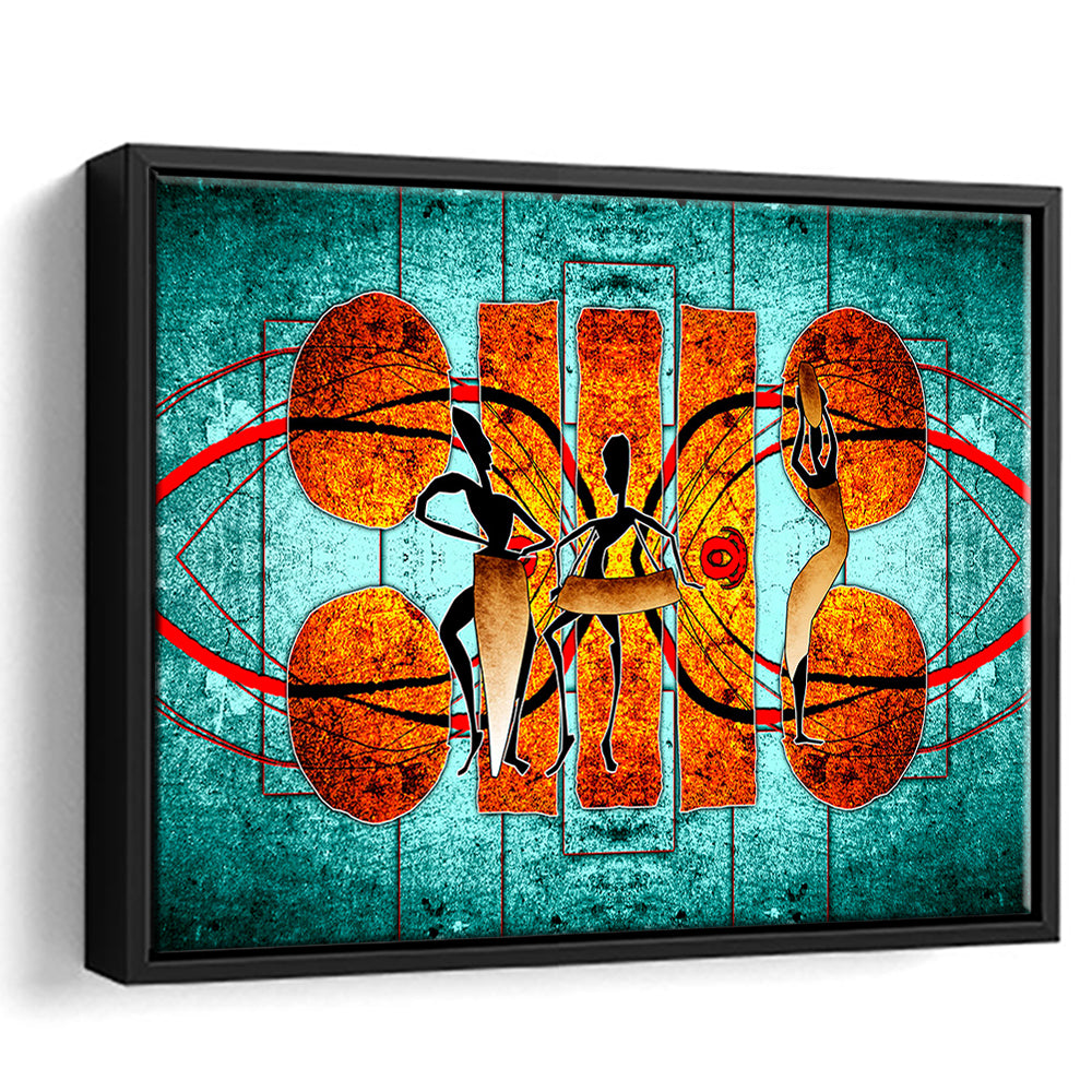 Ethnic Canvas Print African African Ethnic Wall Decor African, Framed Canvas Print Wall Art, Floating Frame