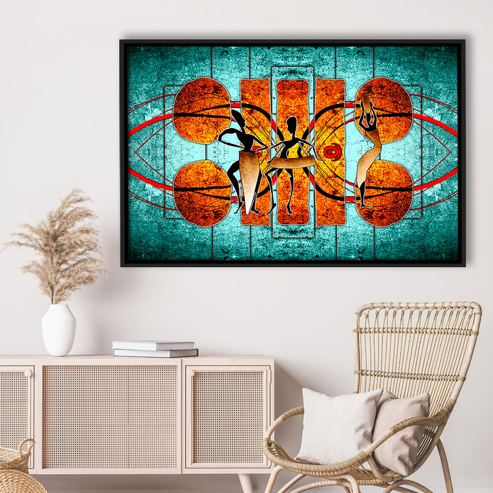 Ethnic Canvas Print African African Ethnic Wall Decor African, Framed Canvas Print Wall Art, Floating Frame