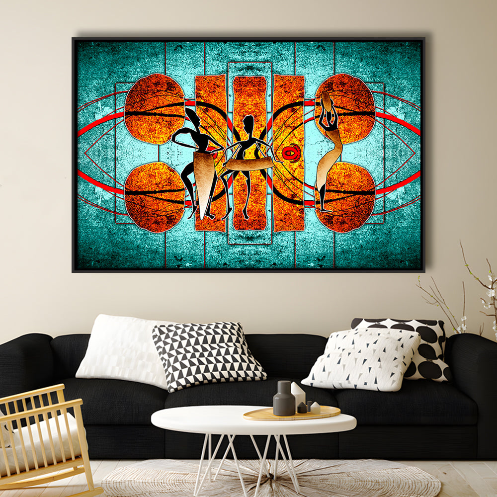 Ethnic Canvas Print African African Ethnic Wall Decor African, Framed Canvas Print Wall Art, Floating Frame