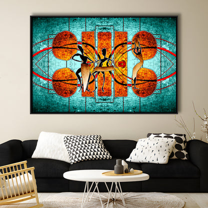 Ethnic Canvas Print African African Ethnic Wall Decor African, Framed Canvas Print Wall Art, Floating Frame
