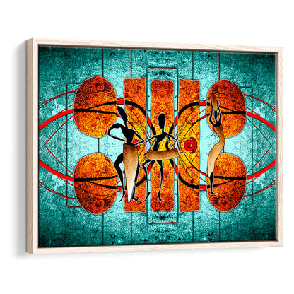 Ethnic Canvas Print African African Ethnic Wall Decor African, Framed Canvas Print Wall Art, Floating Frame