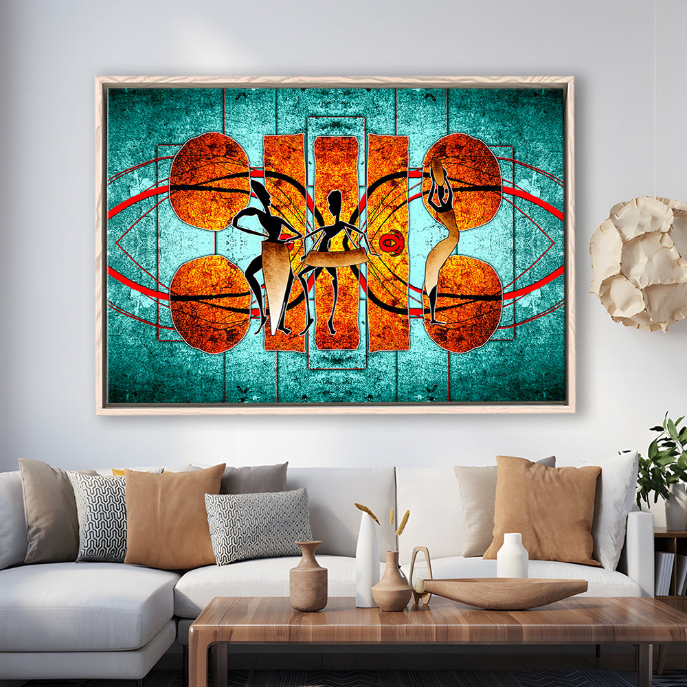 Ethnic Canvas Print African African Ethnic Wall Decor African, Framed Canvas Print Wall Art, Floating Frame