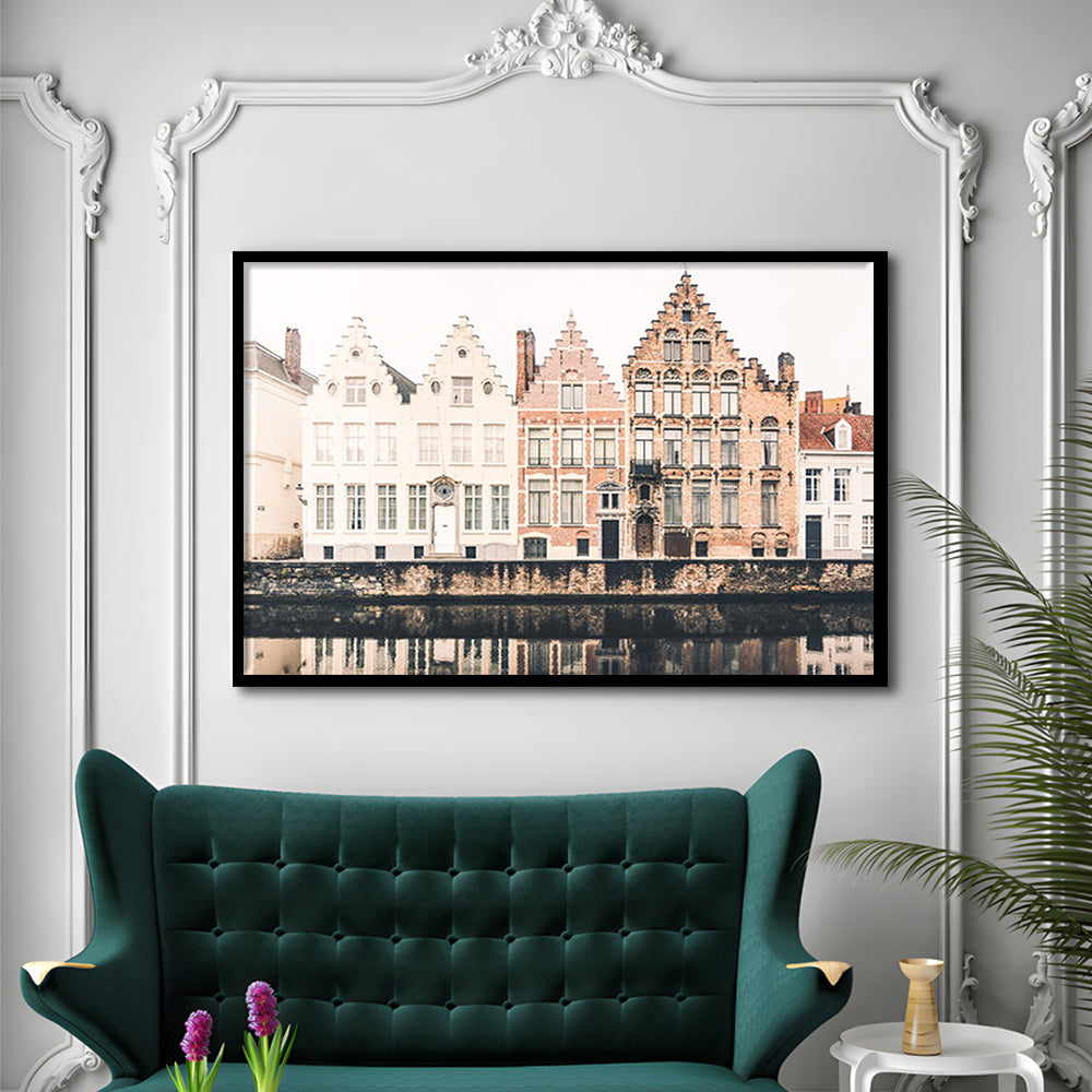 European City Photography Print Canal Print Travel Print Travel, Framed Art Print Wall Decor, Framed Picture