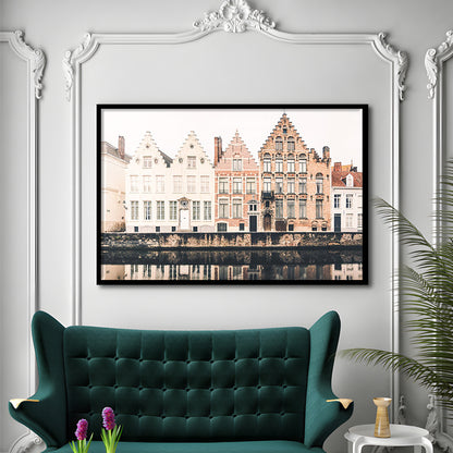 European City Photography Print Canal Print Travel Print Travel, Framed Art Print Wall Decor, Framed Picture