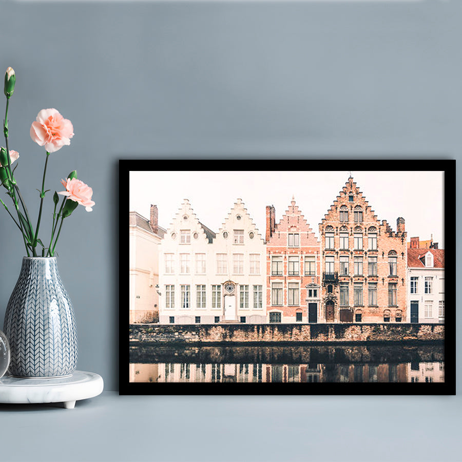 European City Photography Print Canal Print Travel Print Travel, Framed Art Print Wall Decor, Framed Picture
