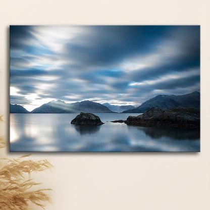 Extra Large Multi Panel Landscape Canvas Print, Blue Tones Wall Decor, Gifted Wall Art, Cavas Print Wall Art Hom Decor