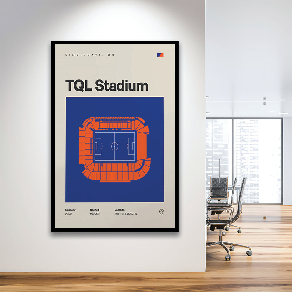 FC Cincinnati Stadium Print, TQL Stadium Print, Gifts for him, Sport Art, Framed Art Print Wall Decor
