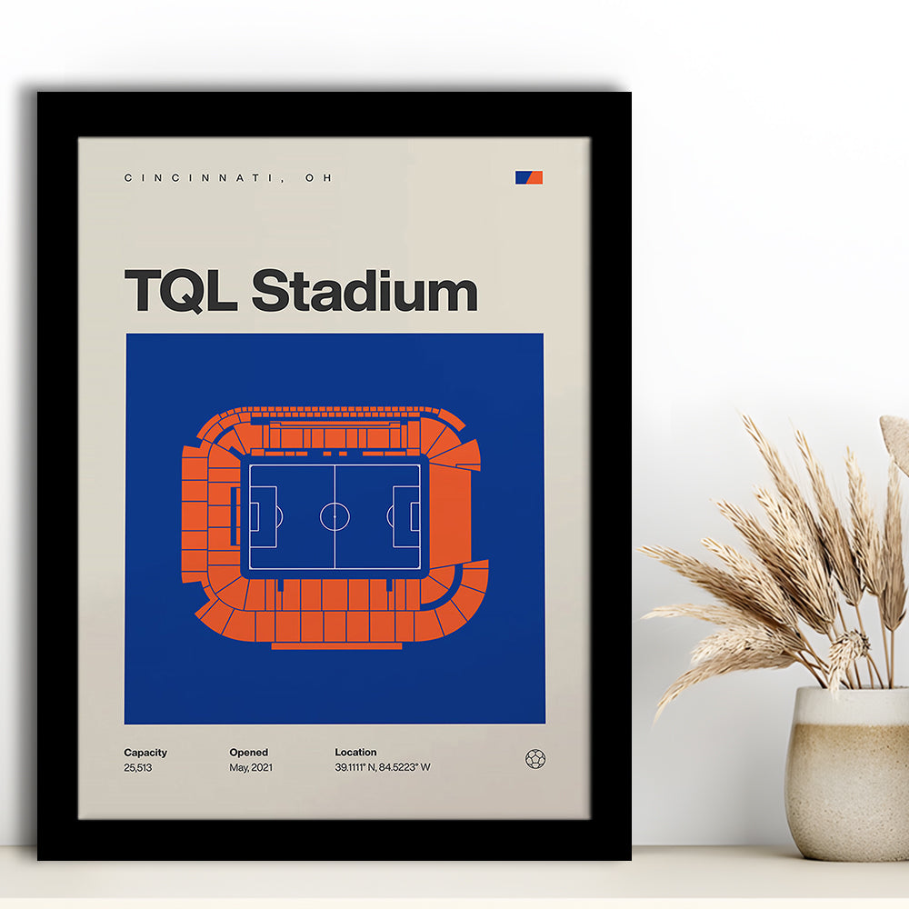 FC Cincinnati Stadium Print, TQL Stadium Print, Gifts for him, Sport Art, Framed Art Print Wall Decor