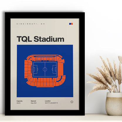 FC Cincinnati Stadium Print, TQL Stadium Print, Gifts for him, Sport Art, Framed Art Print Wall Decor