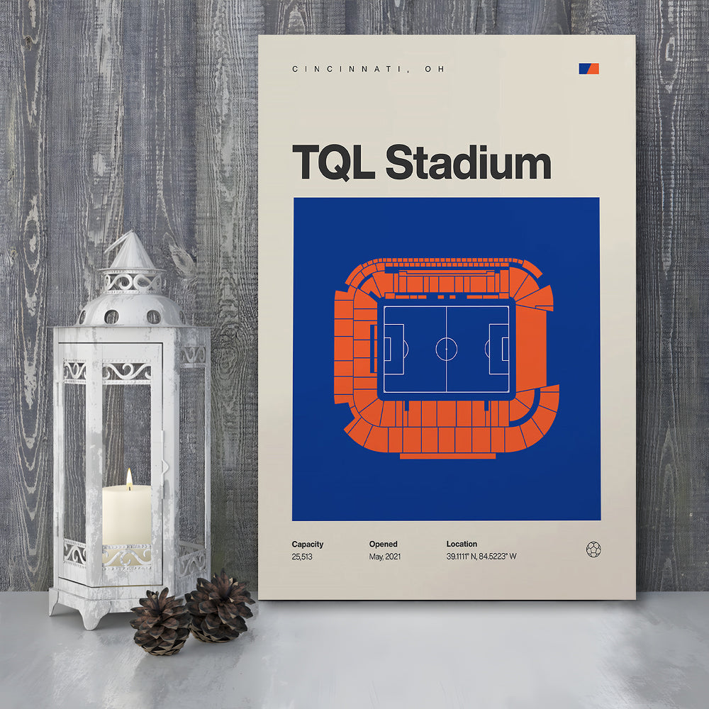 FC Cincinnati Stadium Print, TQL Stadium Print, Fan Gifts, Sport Art, Canvas Print Wall Art