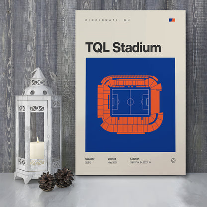 FC Cincinnati Stadium Print, TQL Stadium Print, Fan Gifts, Sport Art, Canvas Print Wall Art