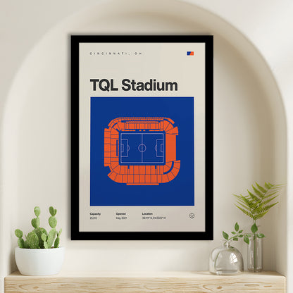 FC Cincinnati Stadium Print, TQL Stadium Print, Gifts for him, Sport Art, Framed Art Print Wall Decor