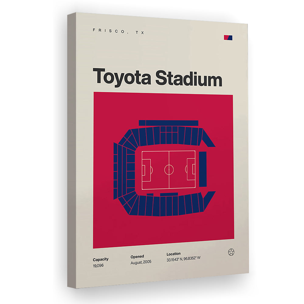 FC Dallas Stadium Print, Toyota Stadium Print, Fan Gifts, Sport Art, Canvas Print Wall Art
