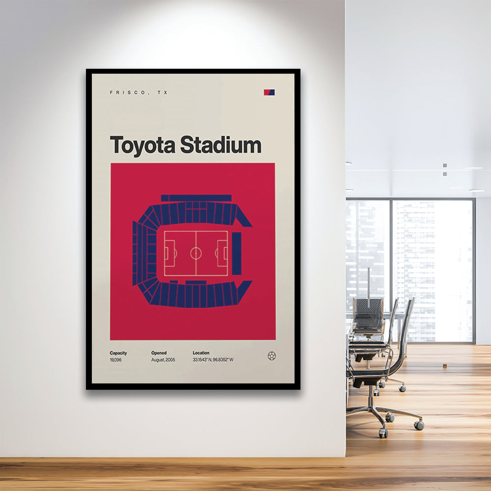 FC Dallas Stadium Print, Toyota Stadium Print, Gifts for him, Sport Art, Framed Art Print Wall Decor
