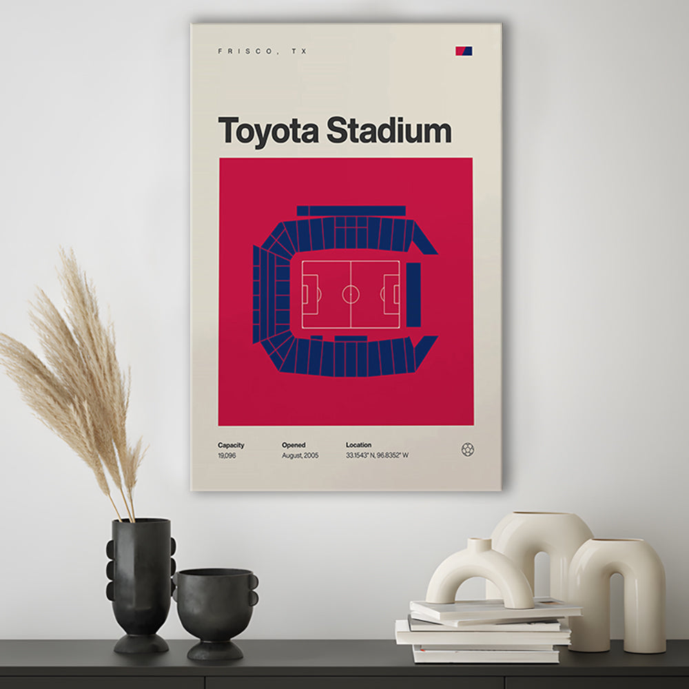 FC Dallas Stadium Print, Toyota Stadium Print, Fan Gifts, Sport Art, Canvas Print Wall Art
