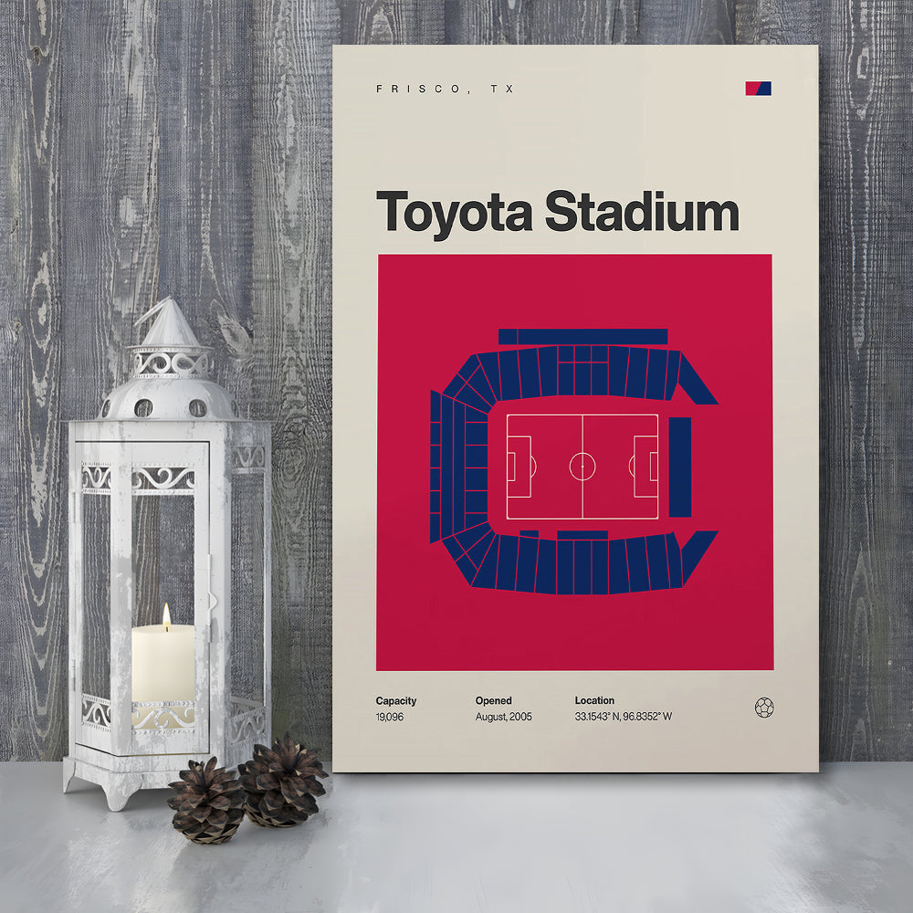 FC Dallas Stadium Print, Toyota Stadium Print, Fan Gifts, Sport Art, Canvas Print Wall Art