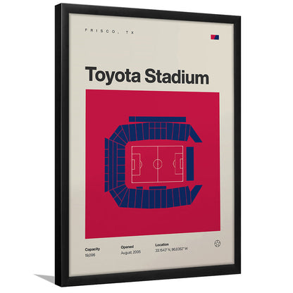 FC Dallas Stadium Print, Toyota Stadium Print, Gifts for him, Sport Art, Framed Art Print Wall Decor