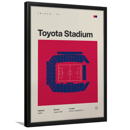 FC Dallas Stadium Print, Toyota Stadium Print, Gifts for him, Sport Art, Framed Art Print Wall Decor