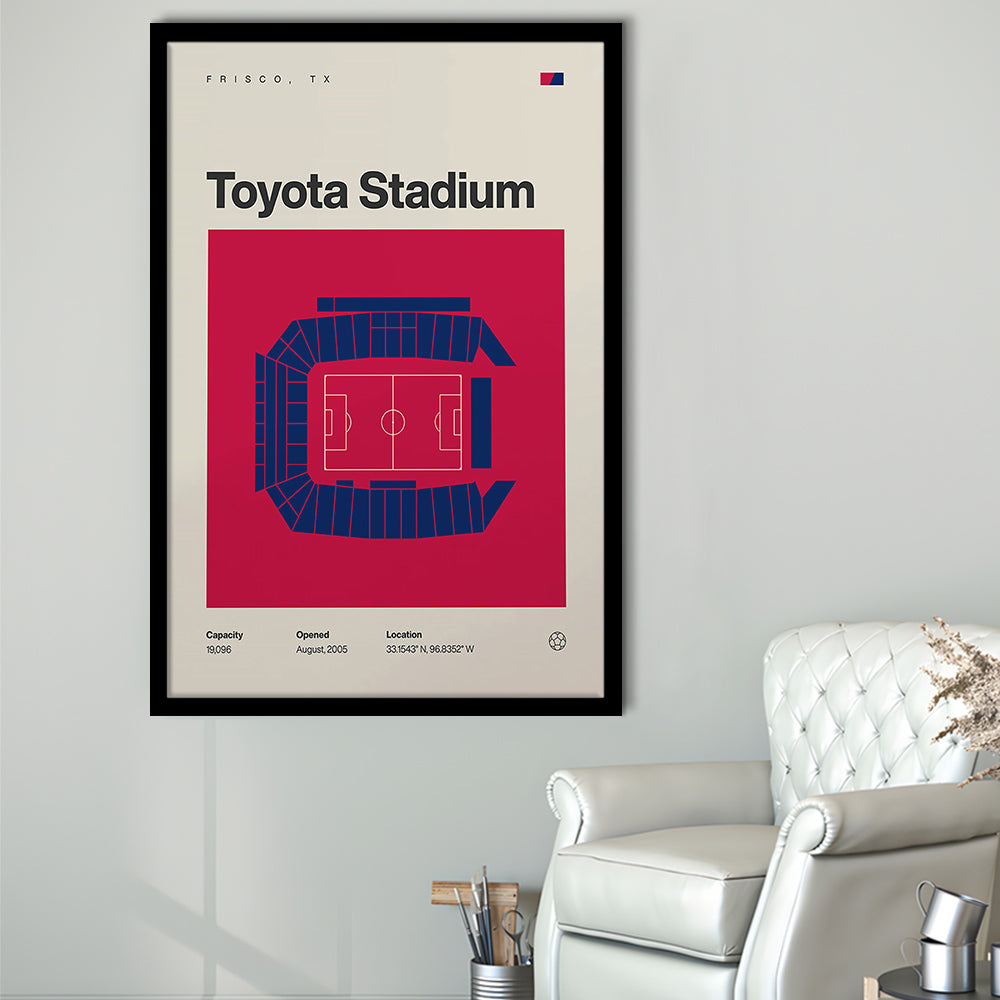 FC Dallas Stadium Print, Toyota Stadium Print, Gifts for him, Sport Art, Framed Art Print Wall Decor