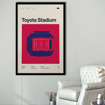 FC Dallas Stadium Print, Toyota Stadium Print, Gifts for him, Sport Art, Framed Art Print Wall Decor