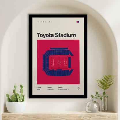 FC Dallas Stadium Print, Toyota Stadium Print, Gifts for him, Sport Art, Framed Art Print Wall Decor