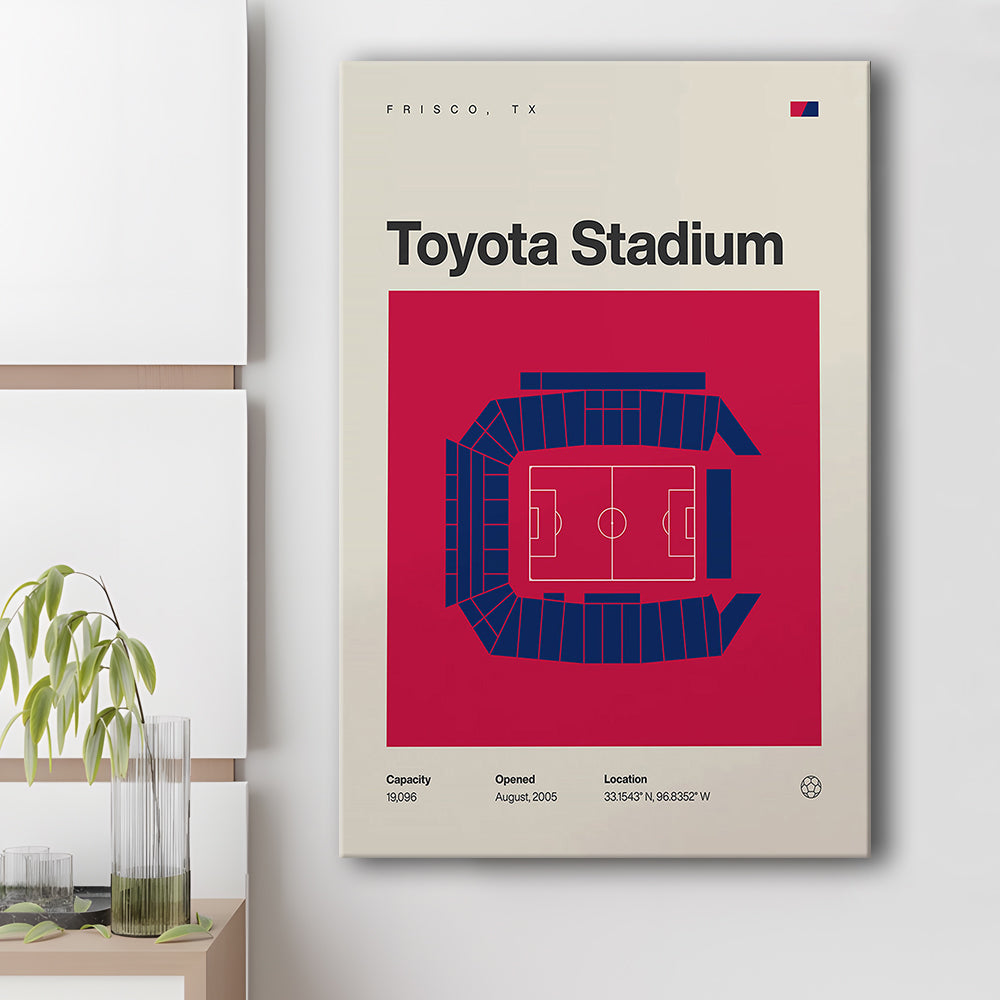 FC Dallas Stadium Print, Toyota Stadium Print, Fan Gifts, Sport Art, Canvas Print Wall Art