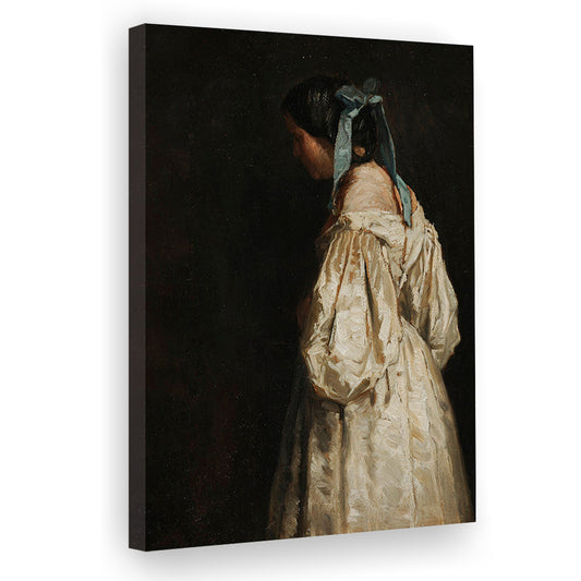 Faceless Portrait of a Woman Victorian Decor Download Art Dark Academia Portrait Oil Painting