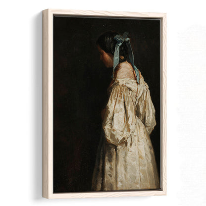 Faceless Portrait of a Woman Victorian Decor Download Art Dark Academia Portrait Oil Painting