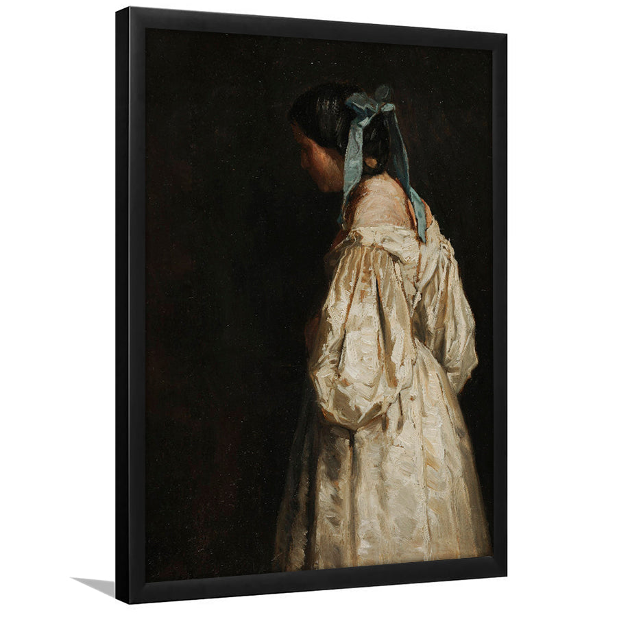 Faceless Portrait of a Woman Victorian Decor Download Art Dark Academia Portrait Oil Painting