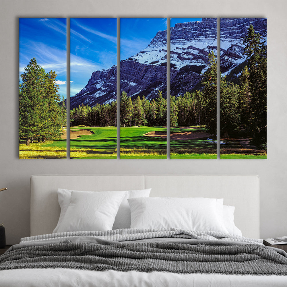 Fairmont Banff Springs Golf Course, Stanley Thompson Course Hole 02,Canada, Extra Large Canvas Print Wall Art