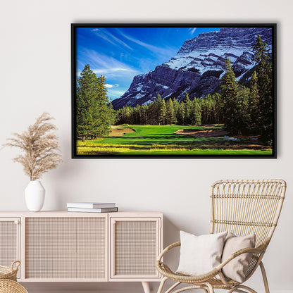 Fairmont Banff Springs Golf Course, Stanley Thompson Course Hole 02,Floating Framed Canvas Print Wall Art