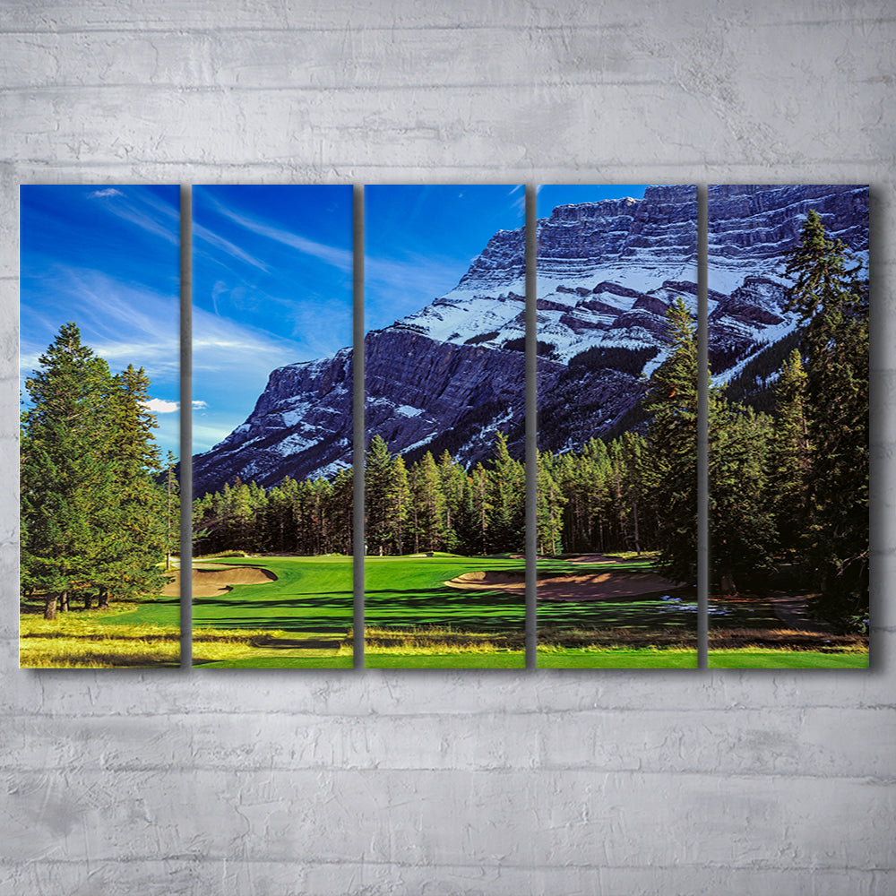 Fairmont Banff Springs Golf Course, Stanley Thompson Course Hole 02,Canada, Extra Large Canvas Print Wall Art