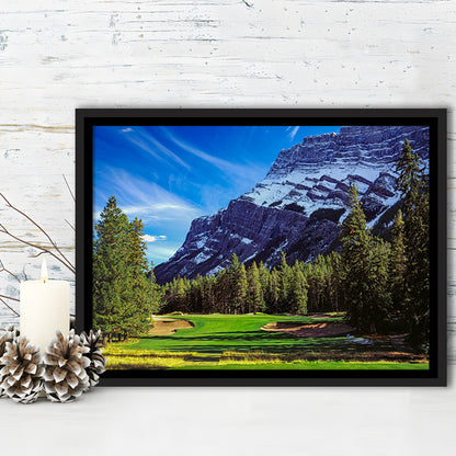 Fairmont Banff Springs Golf Course, Stanley Thompson Course Hole 02,Floating Framed Canvas Print Wall Art