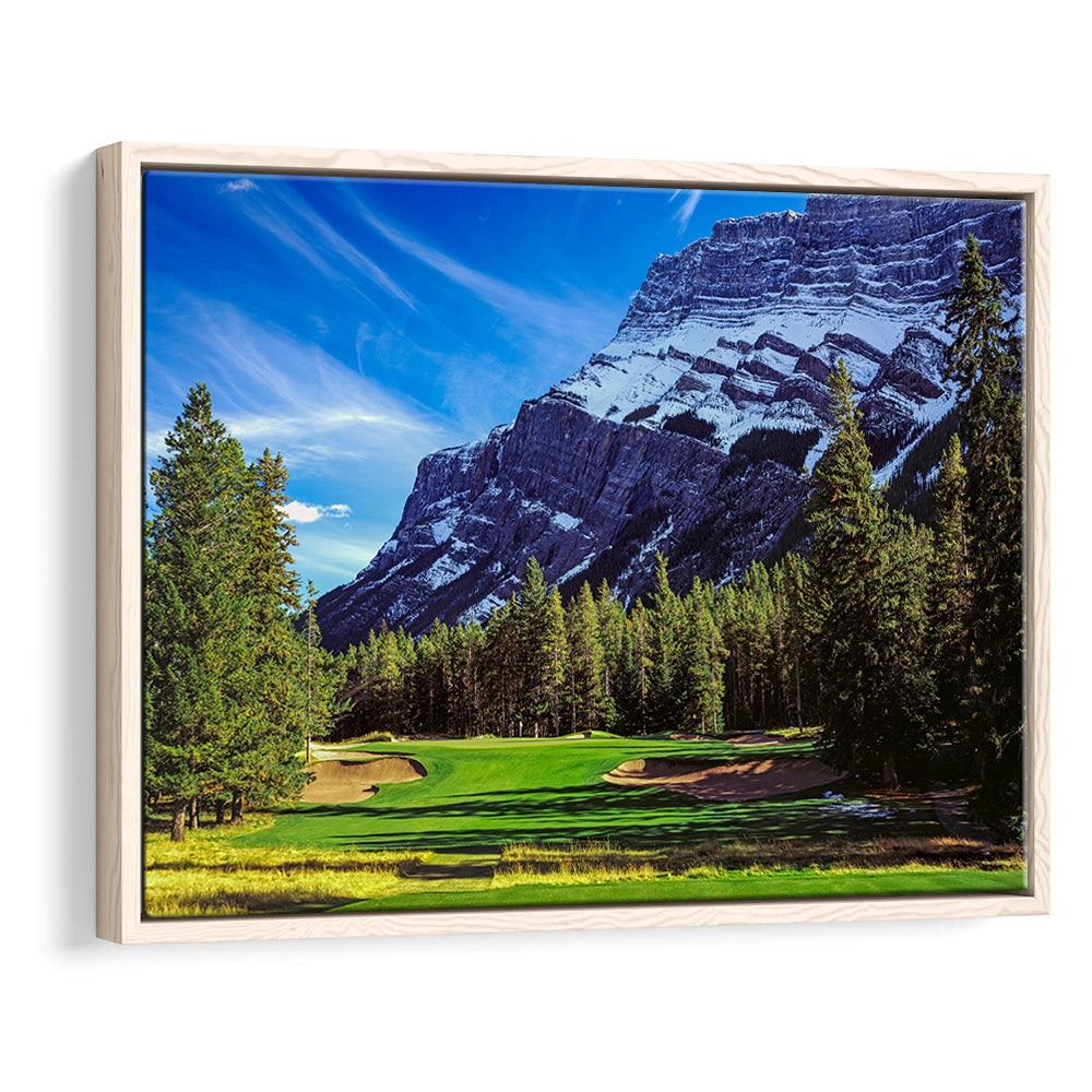 Fairmont Banff Springs Golf Course, Stanley Thompson Course Hole 02,Floating Framed Canvas Print Wall Art