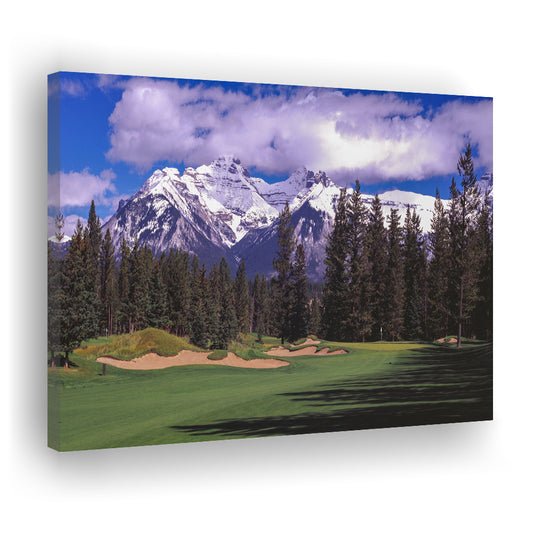 Fairmont Banff Springs ,Stanley Thompson Golf Course Hole 01, Canada, Golf Art Print