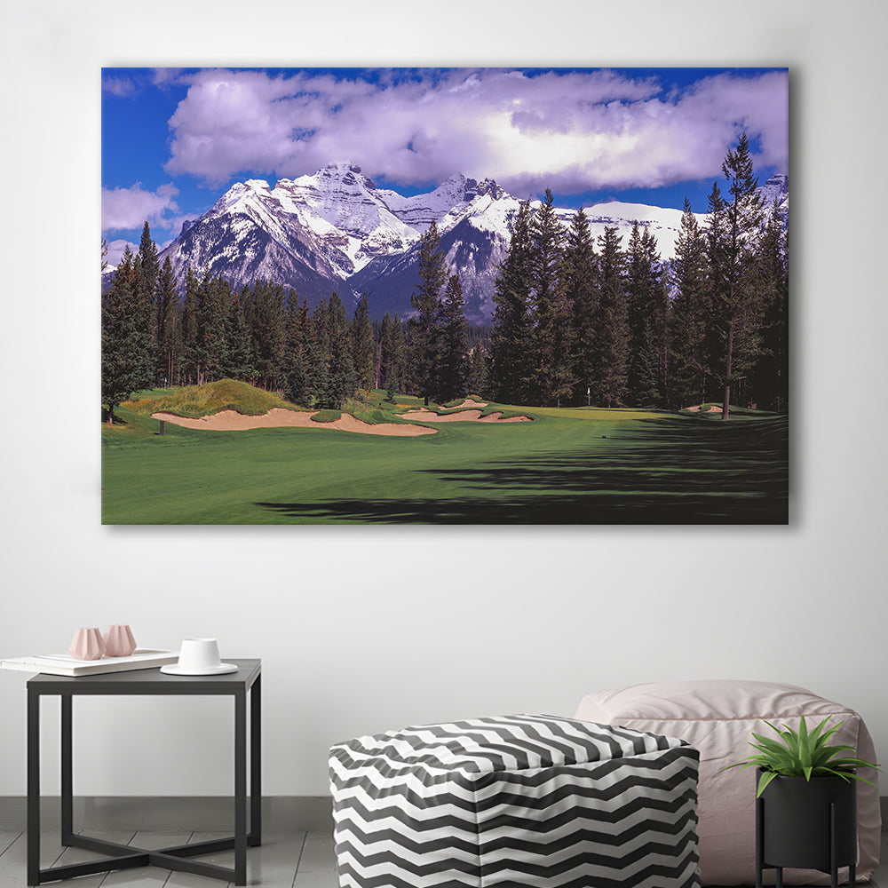 Fairmont Banff Springs ,Stanley Thompson Golf Course Hole 01, Canada, Golf Art Print